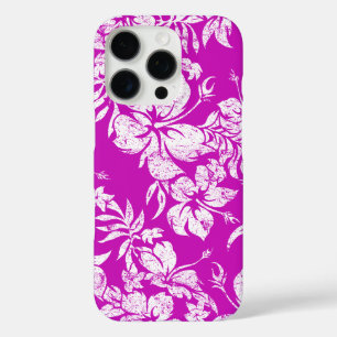 Coques iPhone 16 Pro Hibiscus Pareau Hawaii Floral Magenta
