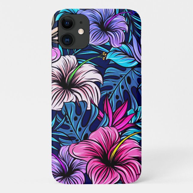 Coques Case-Mate iPhone Hibiscus rose floral (Dos)