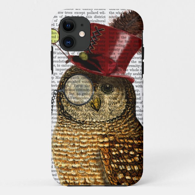 Coques Case-Mate iPhone Hibou avec le casquette supérieur 3 (Dos)