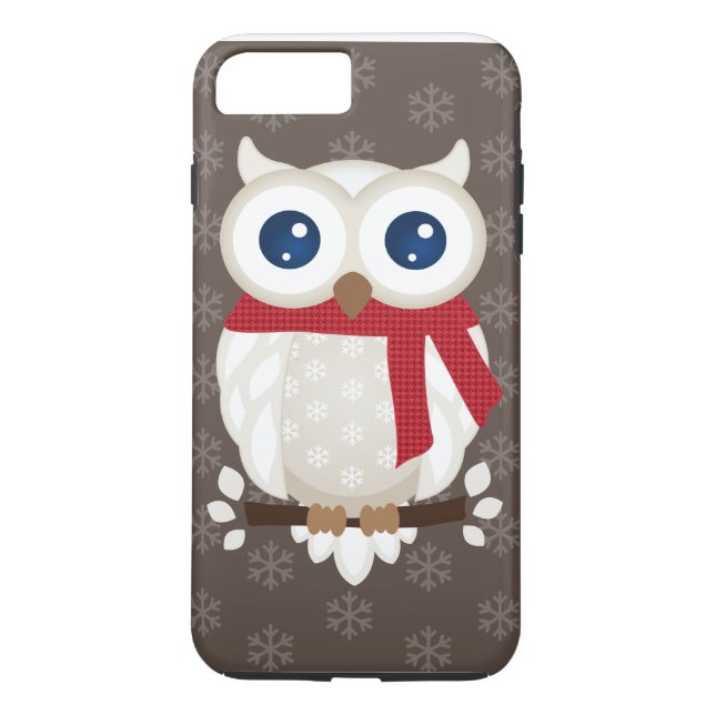 Coques Case-Mate iPhone Hibou blanc d'hiver (Dos)