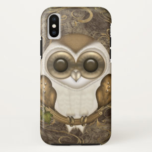 Coque iPhone X Hibou de grange mignon