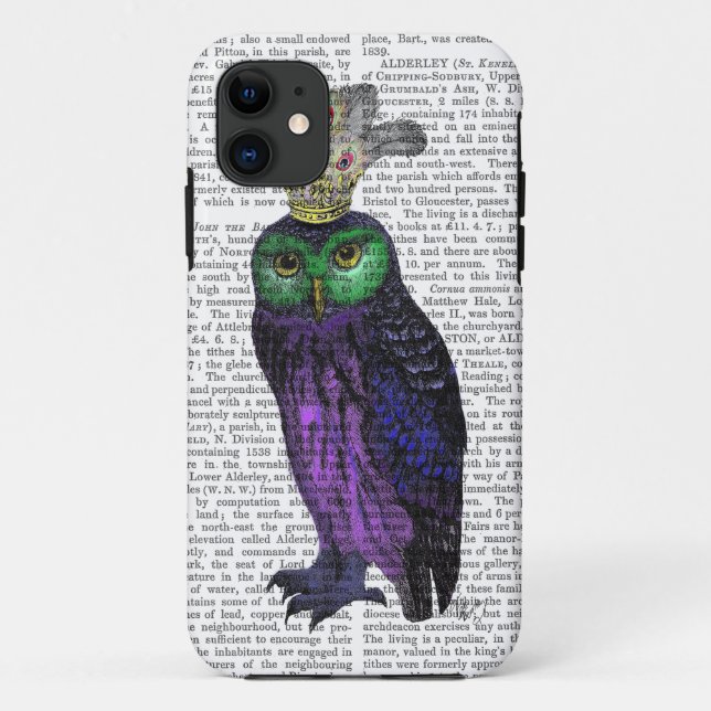 Coques Case-Mate iPhone Hibou pourpre (Dos)