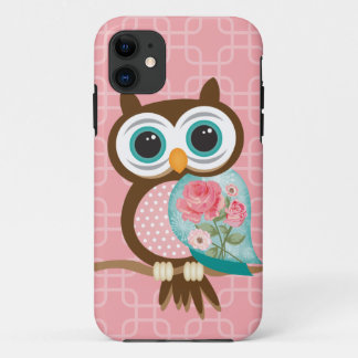 Coques Pour iPhone Hibou vintage