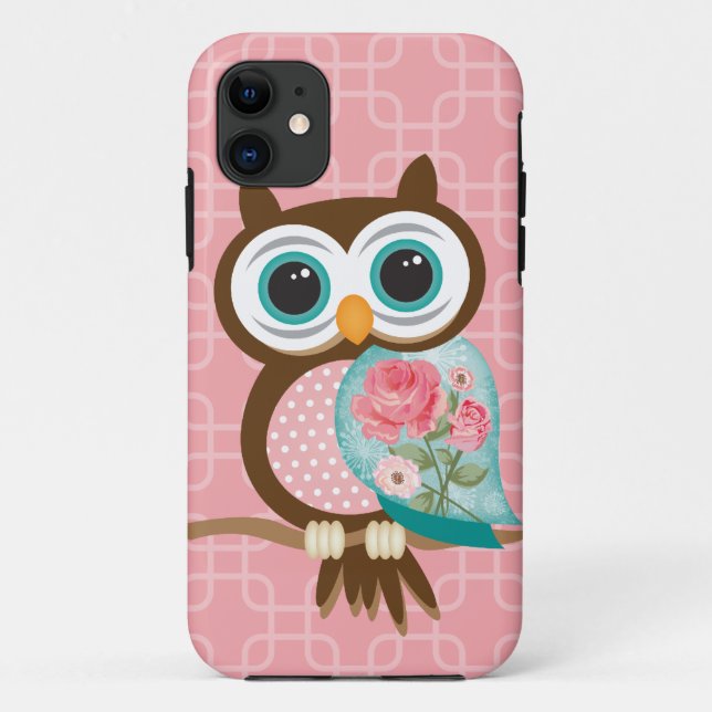 Coques Case-Mate iPhone Hibou vintage (Dos)