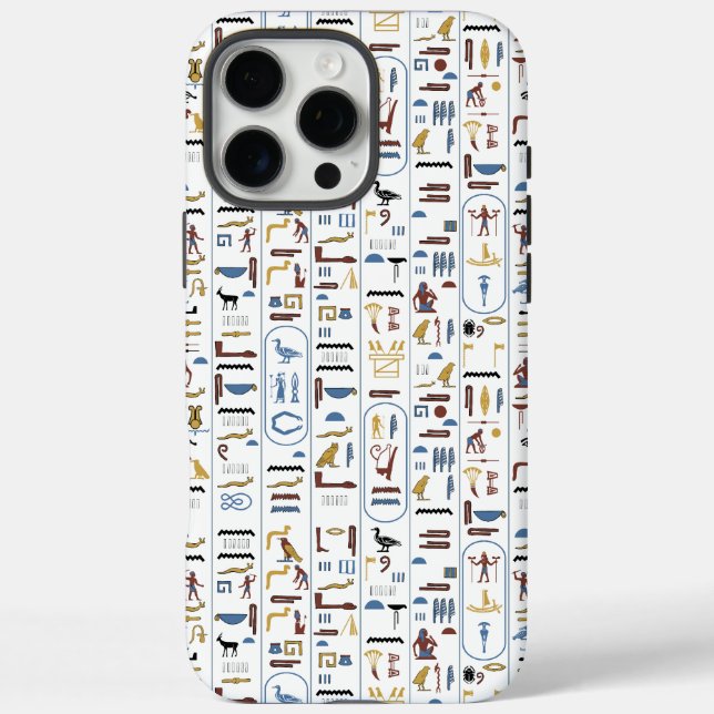 Coques Case-Mate iPhone Hiéroglyphes égyptiens antique Pharaon Egypte Art (Verso)