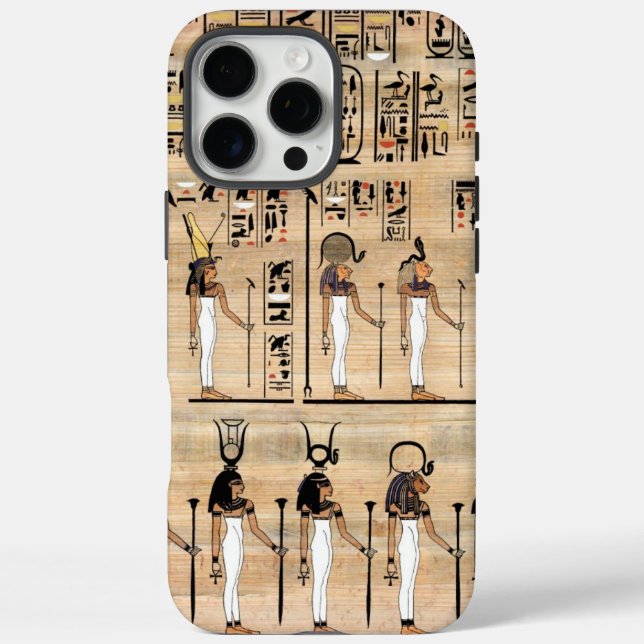 Coques Case-Mate iPhone Hiéroglyphes égyptiens sur le papyrus (Verso)