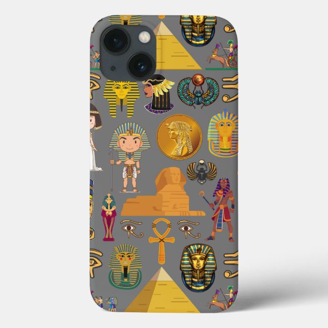 Coques Case-Mate iPhone Hiéroglyphique égyptien ancien -Pharaon Motif (Verso)