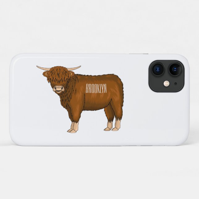 Coques Case-Mate iPhone Highland cow (Dos (Horizontal))