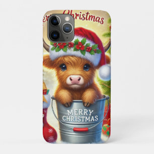 Case-Mate iPhone Case Highland Cow Christmas iPhone 11 Pro Coque.