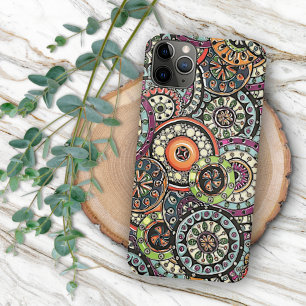 Case-Mate iPhone Case Hip Retro Chic Funky Motif Floral Cercles Art