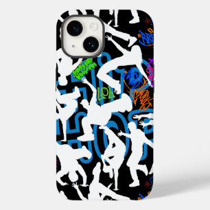 Coque Pour iPhone 14 HipHop Dance Motif.w Black BG