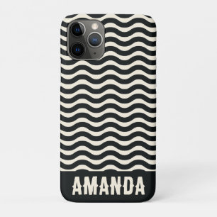 Case-Mate iPhone Case Hippie Personnalisée Rétro Grandes Plages Noir