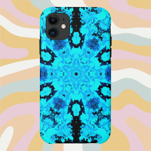 Case-Mate iPhone Case Hippie psychédélique bleu et noir
