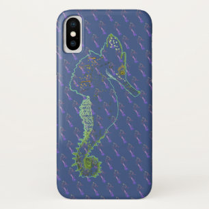 Case-Mate iPhone Case Hippocampe art, Hippocampes iPhone X, à peine là