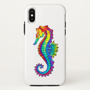 Case-Mate iPhone Case Hippocampe polygonal arc-en-ciel