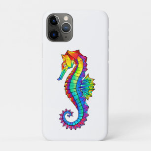 Case-Mate iPhone Case Hippocampe polygonal arc-en-ciel