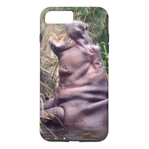 Coque iPhone 8 Plus/7 Plus Hippopotame Rugit,