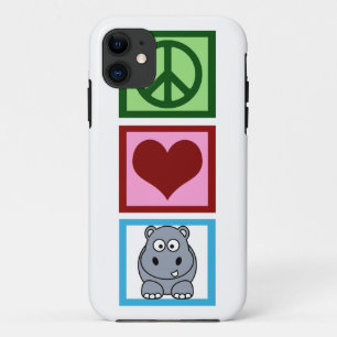Etui iPhone Case-Mate Hippopotames d'amour de paix