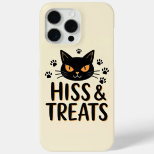 Coque iPhone 15 Pro Max Hiss and Treats Chat Noir Halloween iPhone 15