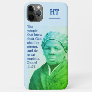 Case-Mate iPhone Case Histoire noire HARRIET TUBMAN Monogramme Bleu