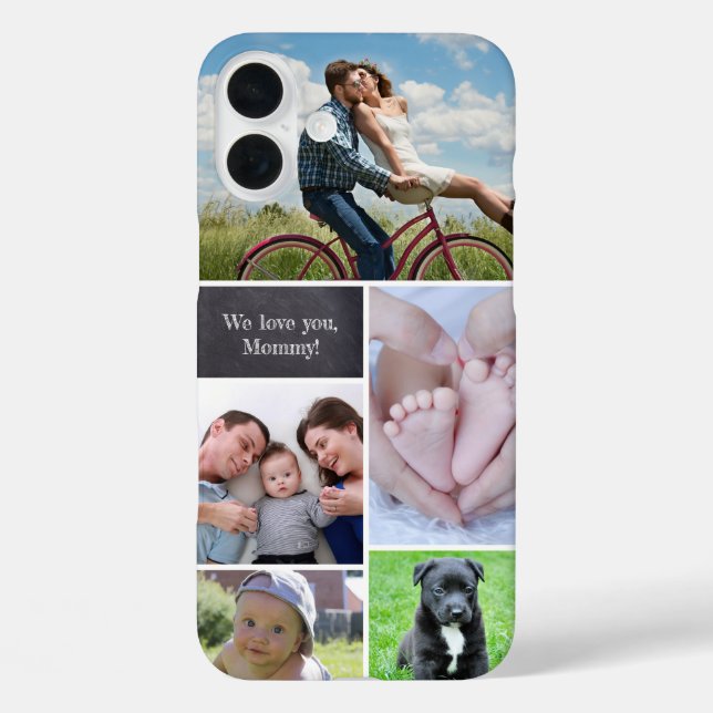 Coques Case-Mate iPhone Histoires de famille personnalisées Collage photo (Verso)