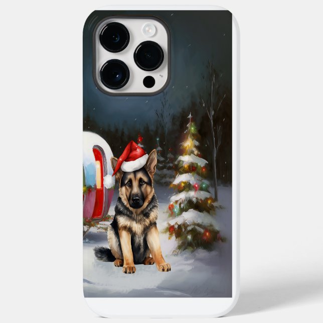 Coques Case-Mate iPhone Hiver Allemand Berger Caravane Noël Aventure (Verso)