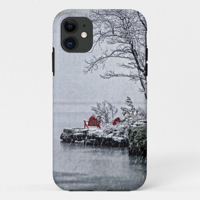 Coques Case-Mate iPhone hiver Coque-Sourcilleux d'iPhone (Dos)
