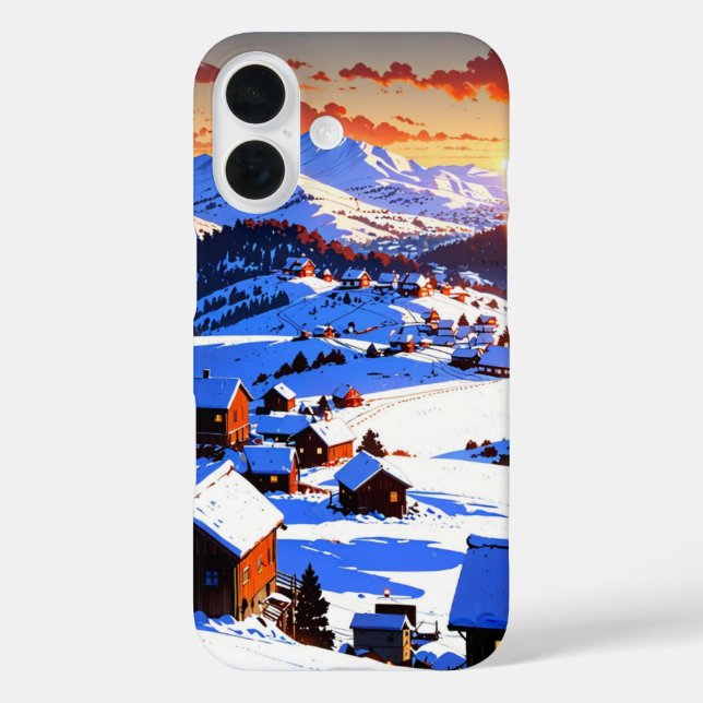 Coques Case-Mate iPhone Hiver Hillside Serenity (Verso)