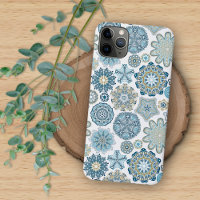 Hiver Turquoise Turquoise bleu Mandala Art Motif