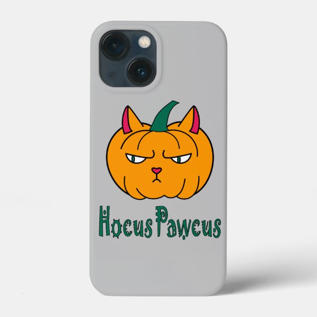 Coques Case-Mate iPhone Hocus pawcus Halloween citrouille ginger cat magie (Verso)