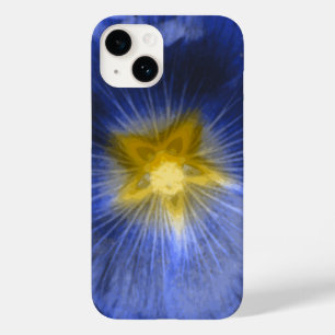 Coque Pour iPhone 14 Hollyhock Flower Bleu magnifique