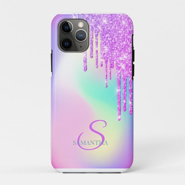 Coques Case-Mate iPhone Holographie des Parties scintillant branchées (Dos)