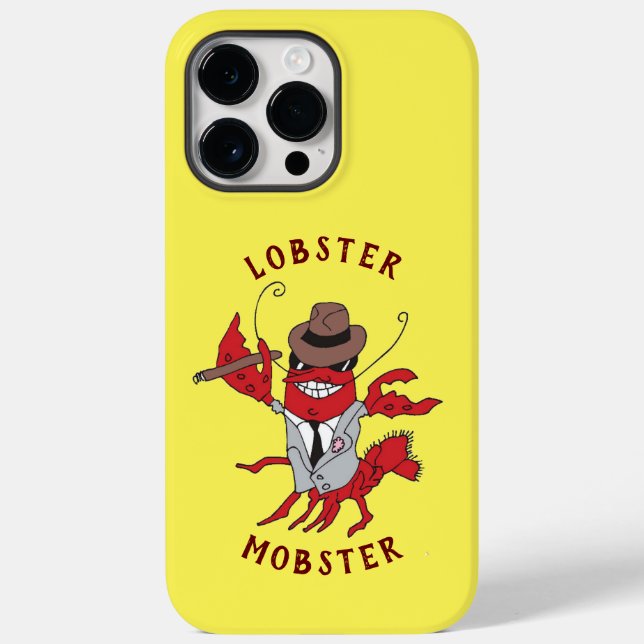 Coques Case-Mate iPhone Homard Homard 🦞 Drôle Cartoon Gangster (Verso)
