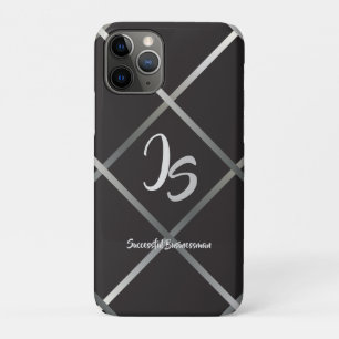 Case-Mate iPhone Case "Homme d'affaires prospère" Silver personnel Mono