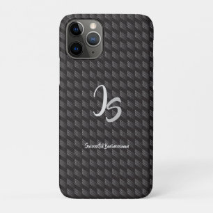 Case-Mate iPhone Case "Homme d'affaires prospère" Silver personnel Monog