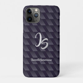 Case-Mate iPhone Case "Homme d'affaires prospère" Silver personnel Monog
