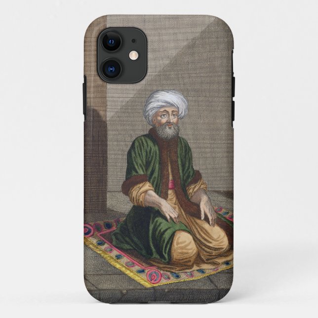 Coques Case-Mate iPhone Homme turc, priant, XVIIIème siècle (gravure) (Dos)