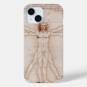 Coque Pour iPhone 15 Homme vitruvien par Leonardo da Vinci