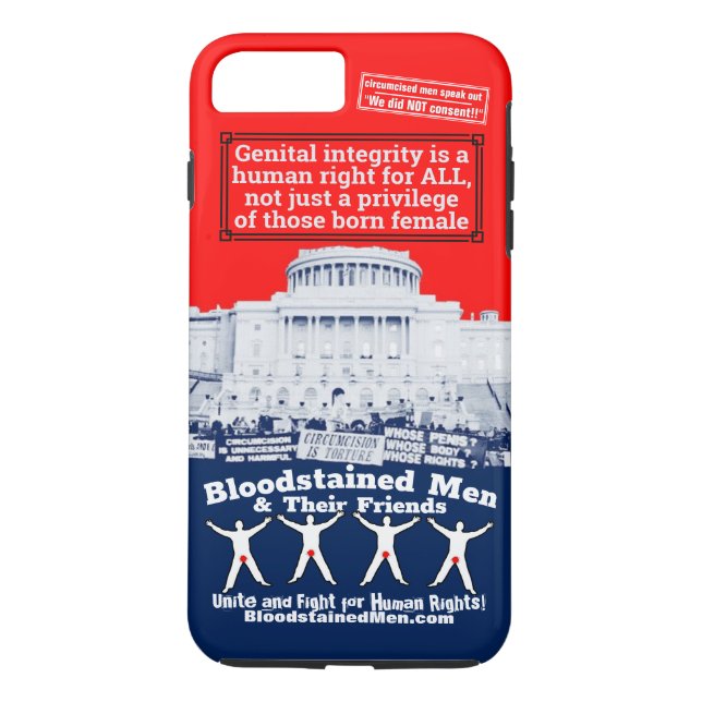 Coques Case-Mate iPhone Hommes sanglants et leurs amis - droits de l'homme (Dos)