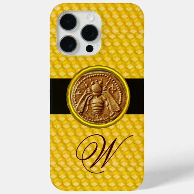 COQUES Case-Mate iPhone HONEY BEE, MONOGRAMME DE L'OEUVRE (Verso)