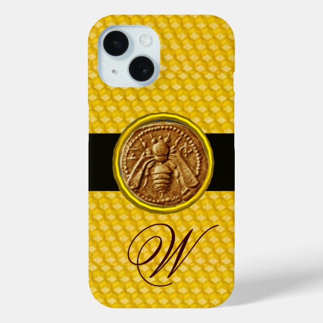 COQUES Case-Mate iPhone HONEY BEE, MONOGRAMME DE L'OEUVRE (Verso)