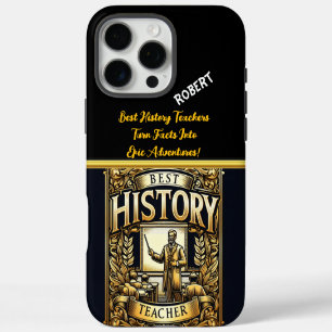 Coques iPhone 16 Pro Max Honorer un enseignant d'histoire passionnée