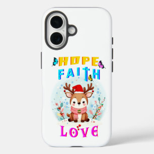 Coques iPhone 16 Hope Faith Love