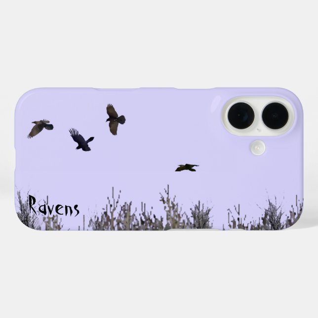 Coques Case-Mate iPhone Horloge des ravens (Verso (horizontal))