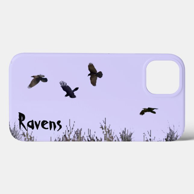 Coques Case-Mate iPhone Horloge des ravens (Verso (horizontal))