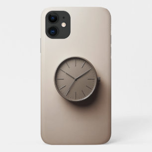 Case-Mate iPhone Case Horloge Marron Minimaliste Moderne - Esthétique Él