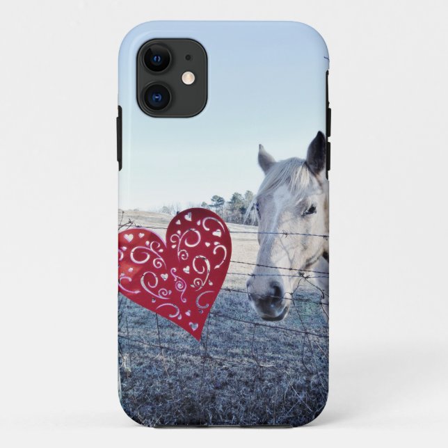 Coques Case-Mate iPhone HORSE coeur Valentine (Dos)