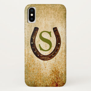 Coques Pour iPhone Horseshoe avec Monogramme pour personnaliser
