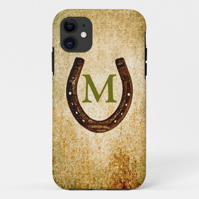 Coques Case-Mate iPhone Horseshoe avec Monogramme pour personnaliser (Dos)