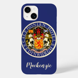 Coque Pour iPhone 14 Hôtel Caledonian Édimbourg Écosse Voyage Rétro